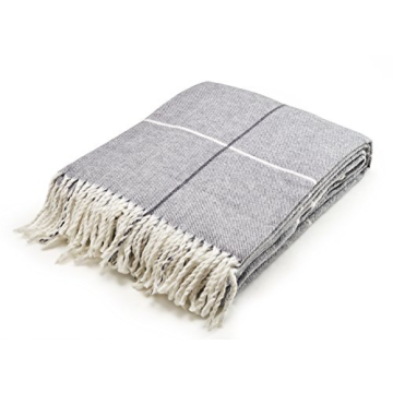 Tartan Plaid Throw Blanket - Luxury Comfort in Grey