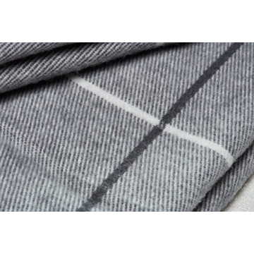 Tartan Plaid Throw Blanket - Luxury Comfort in Grey