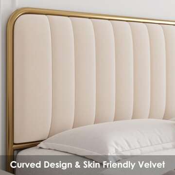 HITHOS Full Size Bed Frame with Storage Drawers