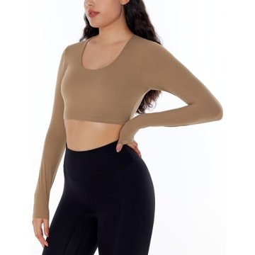Women’s Long Sleeve Crop Top for Fitness & Fashion