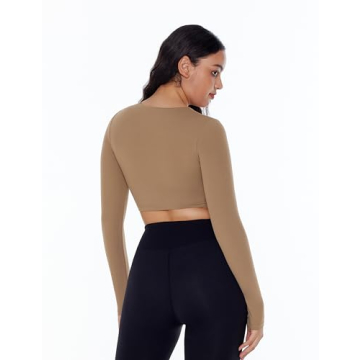 Women’s Long Sleeve Crop Top for Fitness & Fashion