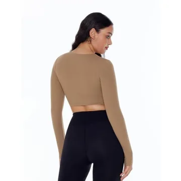 Women’s Long Sleeve Crop Top for Fitness & Fashion