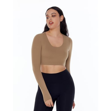 Women’s Long Sleeve Crop Top for Fitness & Fashion