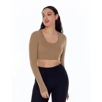 Women’s Long Sleeve Crop Top for Fitness & Fashion