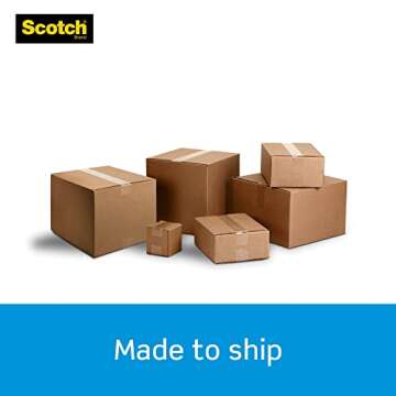 Scotch Heavy Duty Shipping Packaging Tape with Dispenser , Pack Of 2