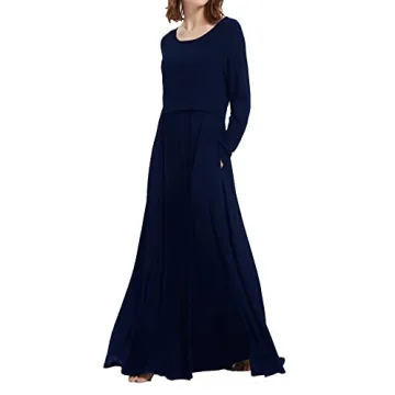 Stylish Smallshow Maxi Nursing Dress for New Moms