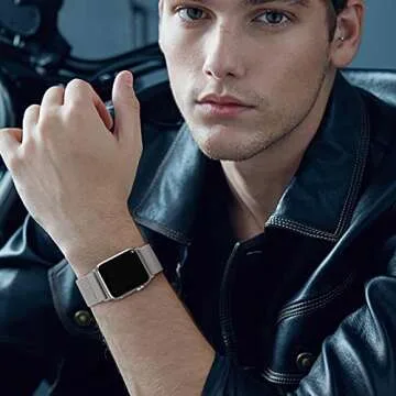 DaQin 3 Pack Stretchy Solo Loop Compatible with Apple Watch Band 40mm 38mm 44mm 42mm 41mm 45mm 46mm, Adjustable Braided Sport Elastic Nylon Strap for iWatch Series 10/9/8/7/6/5/4/3/2/1/SE Women Men