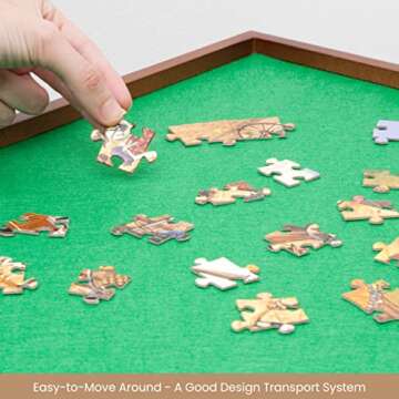 Bits and Pieces Rotating Puzzle Board with Lazy Susan