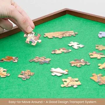 Bits and Pieces Rotating Puzzle Board with Lazy Susan