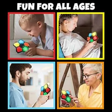 Gamie Mini Electronic Memory Game, Handheld Game for Kids 4-12, Mind-Sharpening Brain Games for Kids and Adults, Travel Games, Vintage Nostalgia Retro Toys for Kids Ages 4 5 6 7 8 9 10 11 12 Year Old