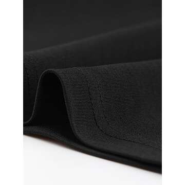 Allegra K Women's Elegant Dressy Round Neck Workwear Cap Sleeve Peplum Blouse Top X-Large Black