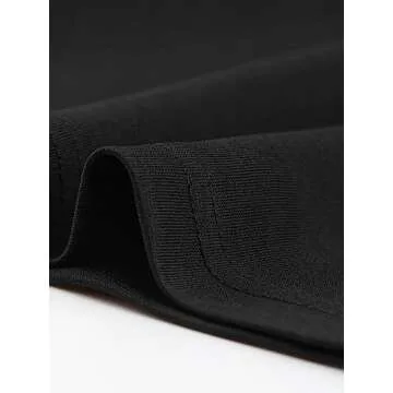 Allegra K Women's Elegant Dressy Round Neck Workwear Cap Sleeve Peplum Blouse Top X-Large Black