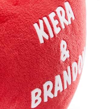 Let's Make Memories Personalized Kissy Plush Bears for Couples - Valentines Day - for Him - for Her - Romantic Stuffed Animals - Love - Amor - Te Amo - I Love You - Teddy Bears