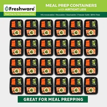 Meal Prep Containers - 50 Pack BPA Free Bento Boxes