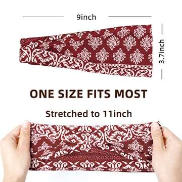 Huachi Boho Headbands - Stylish Non-Slip Hair Accessories