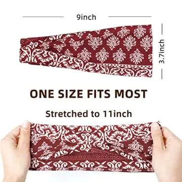 Huachi Boho Headbands - Stylish Non-Slip Hair Accessories