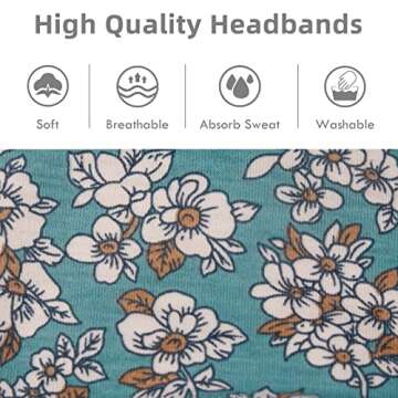 Huachi Boho Headbands - Stylish Non-Slip Hair Accessories
