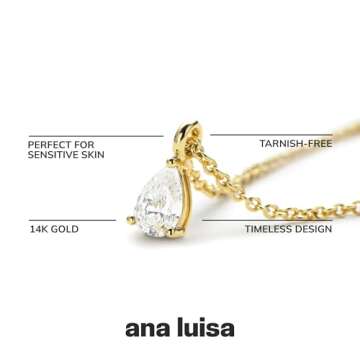 Elegant 14K Gold Plated Necklaces for Women - Ana Luisa