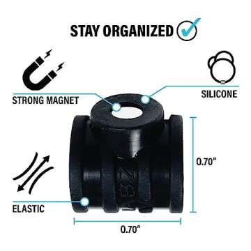 Better Labz STICK-O PEN Magnetic Pen Pencil Holder - Holds most pens, pecils and thin markers. Ideal for Fridge, Task BoardS, Workshops, Classrooms, Offices and Kitchens.