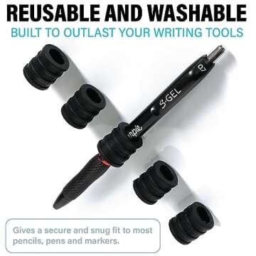 Better Labz STICK-O PEN Magnetic Pen Pencil Holder - Holds most pens, pecils and thin markers. Ideal for Fridge, Task BoardS, Workshops, Classrooms, Offices and Kitchens.