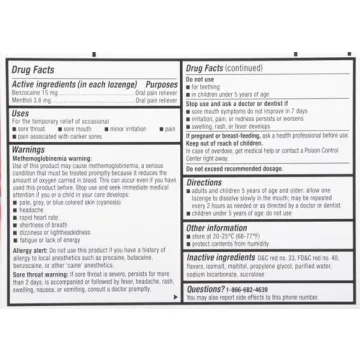 Cepacol Extra Strength Sore Throat Lozenges Cherry Flavor 16ct