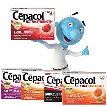 Cepacol Extra Strength Sore Throat Lozenges Cherry Flavor 16ct