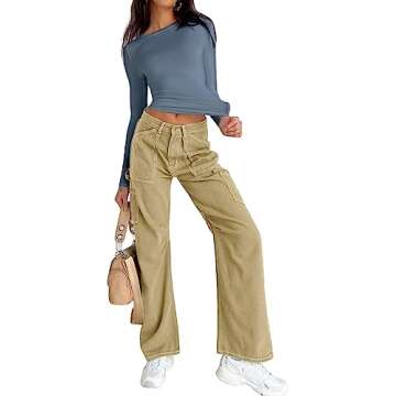 Dwnval Women Sexy Spring Casual Basic T Shirt Tops Slim Fit Crewneck Cute Long Sleeve Crop Top Blouses(Haze Blue, M)