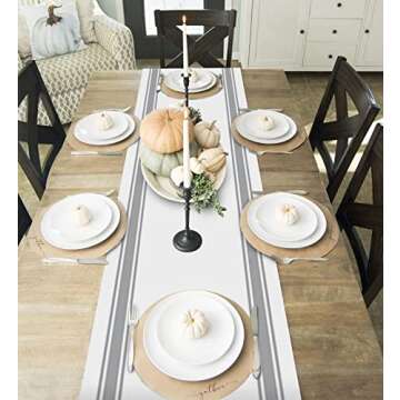 Fall Thanksgiving Table Runners for Dining Tables 70 Inch