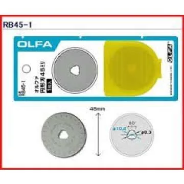 The maximum sharpness / Made in Japan /OLFA 45 mm tungsten steel Ergonomic Rotary Cutter & 45mm Rotary Blade Refill, 1-Pack Value Set