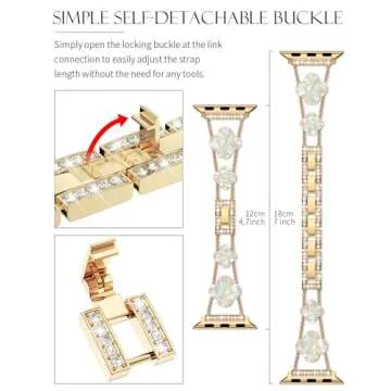 CTYBB Bling Diamond Band for Apple Watch Women