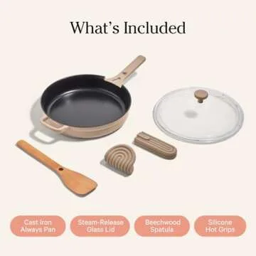 Our Place Cast Iron Always Pan | Versatile 8-in-1 Cookware