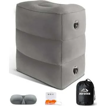 Inflatable Foot Rest Pillow for Travel Comfort