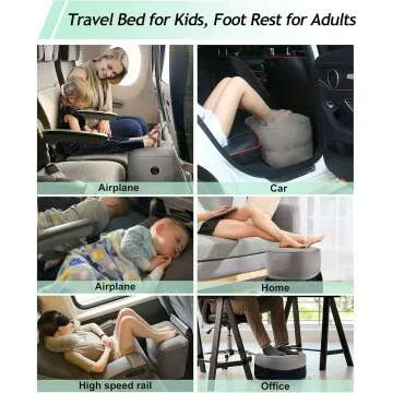 Inflatable Foot Rest Pillow for Travel Comfort