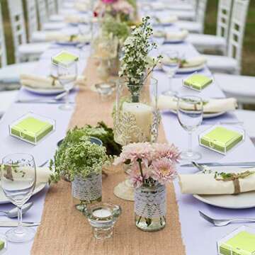 Acrylic Cocktail Napkin Holder for Table, Clear Beverage Napkin Holder Square Rectangle for Dinner, Kitchen, Bathroom, Restaurant, Bar (2 Pieces, 5.5 x 5.5 Inch)