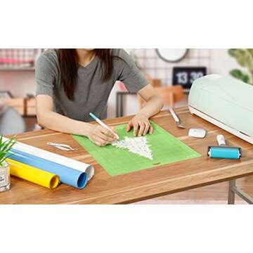 AOOIIN 12 x 12 inch StandardGrip Cutting Mat for Cricut Explore One/Air/Air 2/Maker Adhesive Non-Slip Cut Mats Replacement Accessories for Cricut, 3 Pack