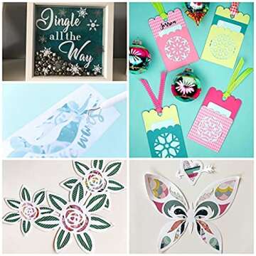 AOOIIN 12 x 12 inch StandardGrip Cutting Mat for Cricut Explore One/Air/Air 2/Maker Adhesive Non-Slip Cut Mats Replacement Accessories for Cricut, 3 Pack