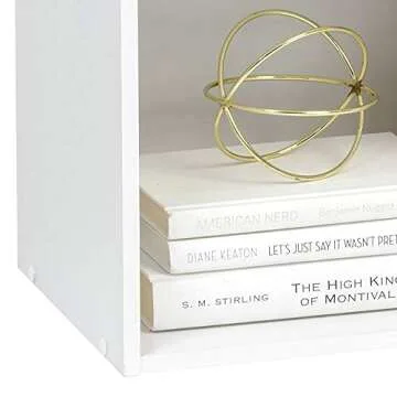 IRIS CX-2 Wood, Bookshelf Storage Shelf, Bookcase, 2-Tier, White