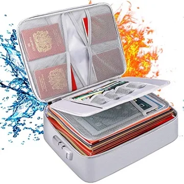 DocSafe Fireproof Document Bag - Lockable, Water-Resistant Storage Perfect for Travel