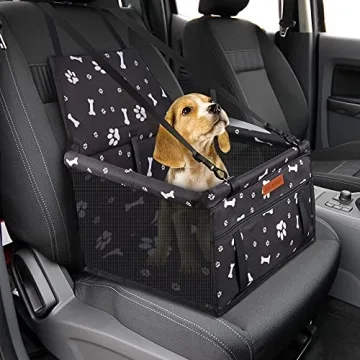 Portable SWIHELP Dog Car Seat for Small Pets and Puppies