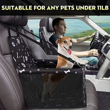 Portable SWIHELP Dog Car Seat for Small Pets and Puppies