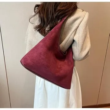 Chic 2024 Suede Hobo Bag for Women - Stylish & Functional