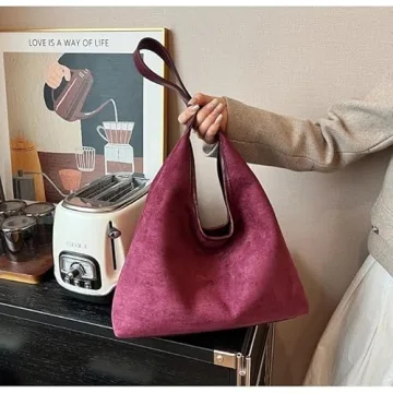 Chic 2024 Suede Hobo Bag for Women - Stylish & Functional