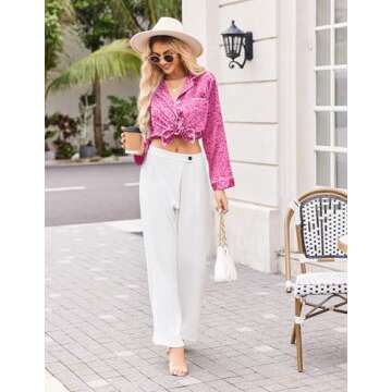 Ekouaer Silk Pajamas for Women Classic Button Down Satin Pajama Sets Long Sleeve Lounge Set