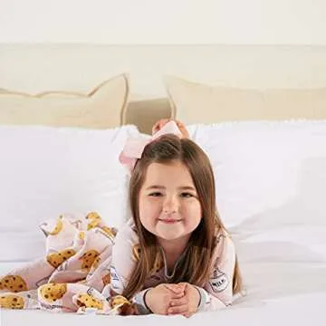 Mud Pie Baby Girls' Milk and Cookies Pajama Set, Pink, 12-18, 12 Months-18 Months