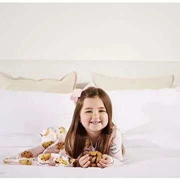 Mud Pie Baby Girls' Milk and Cookies Pajama Set, Pink, 12-18, 12 Months-18 Months