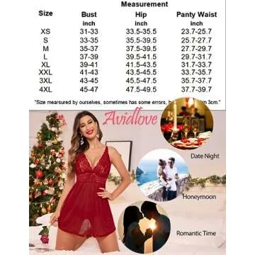 Avidlove Lace Babydoll Chemise for Romantic Nights