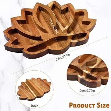 Vesici Lotus Crystal Tray for Elegant Organization