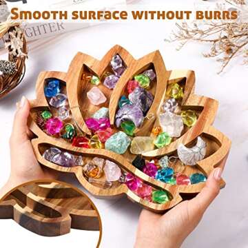 Vesici Lotus Crystal Tray for Elegant Organization