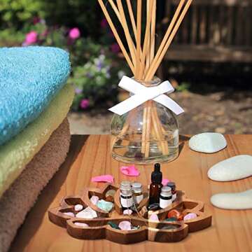 Vesici Lotus Crystal Tray for Elegant Organization