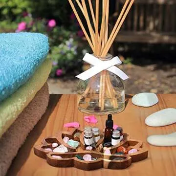 Vesici Lotus Crystal Tray for Elegant Organization